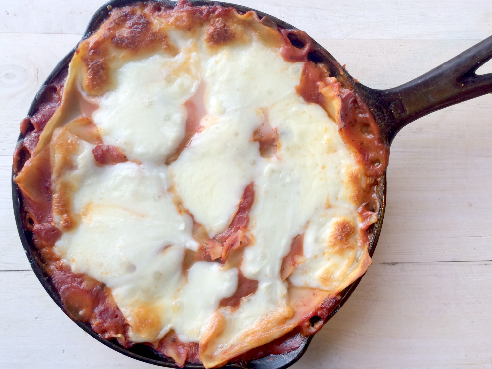 Cast Iron Skillet Lasagna (a)Musing Foodie