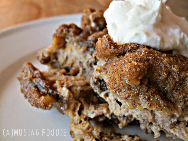 Walnut French Toast Bread Pudding Casserole