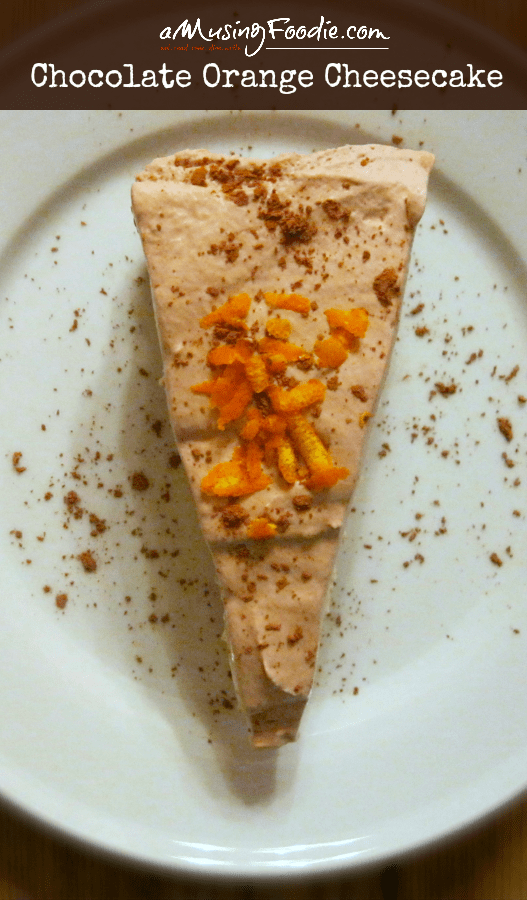 This chocolate orange cheesecake is creamy, fragrant and super easy to make!