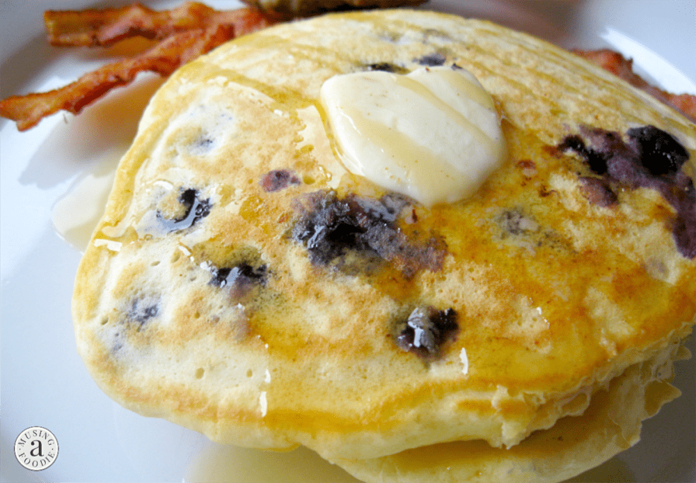 These sweet and slightly tangy blueberry lemon pancakes will become a fast favorite in your house!