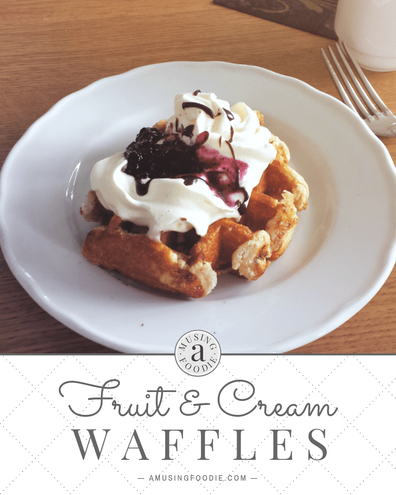 These fruit and cream waffles can be an easy weekend breakfast or a quick, yummy weeknight meal!