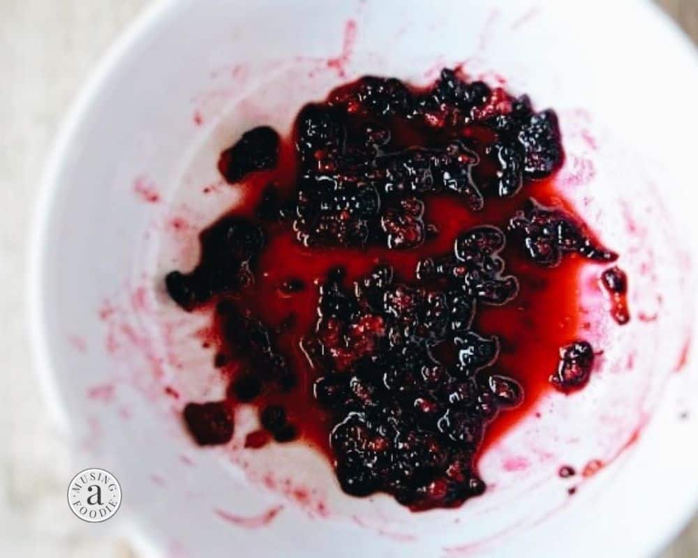 Berries macerating in a bowl