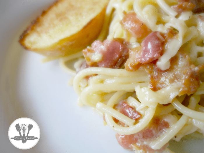This easy spaghetti carbonara will become a fast favorite for dinner!