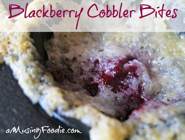 Blackberry Cobbler Bites These cobbler bites are a mini version of my traditional cobbler recipe—YUM!