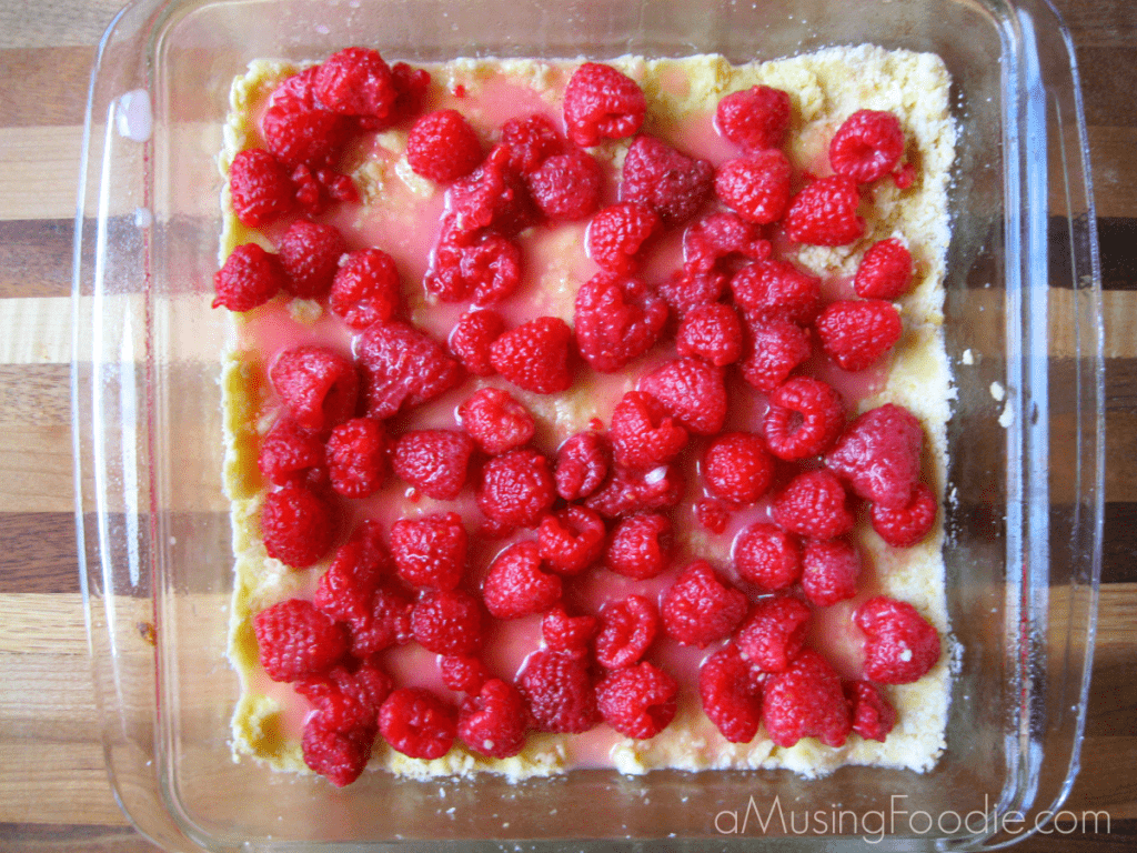Raspberry Crumble Bars These raspberry crumble bars are perfect with coffee or tea for a quick breakfast—and they make for a lovely late night treat, too!