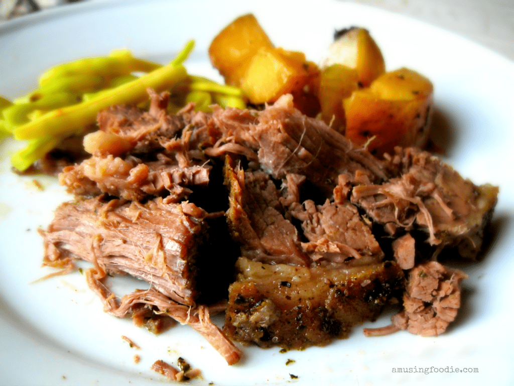 Is there anything better than slow cooker beef and potatoes??