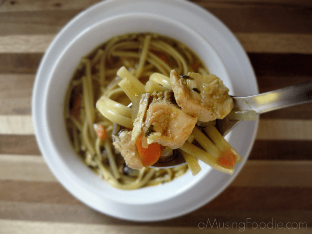 Homemade Chicken Noodle Soup Is there anything more comforting than a warm, savory bowl of homemade chicken noodle soup?
