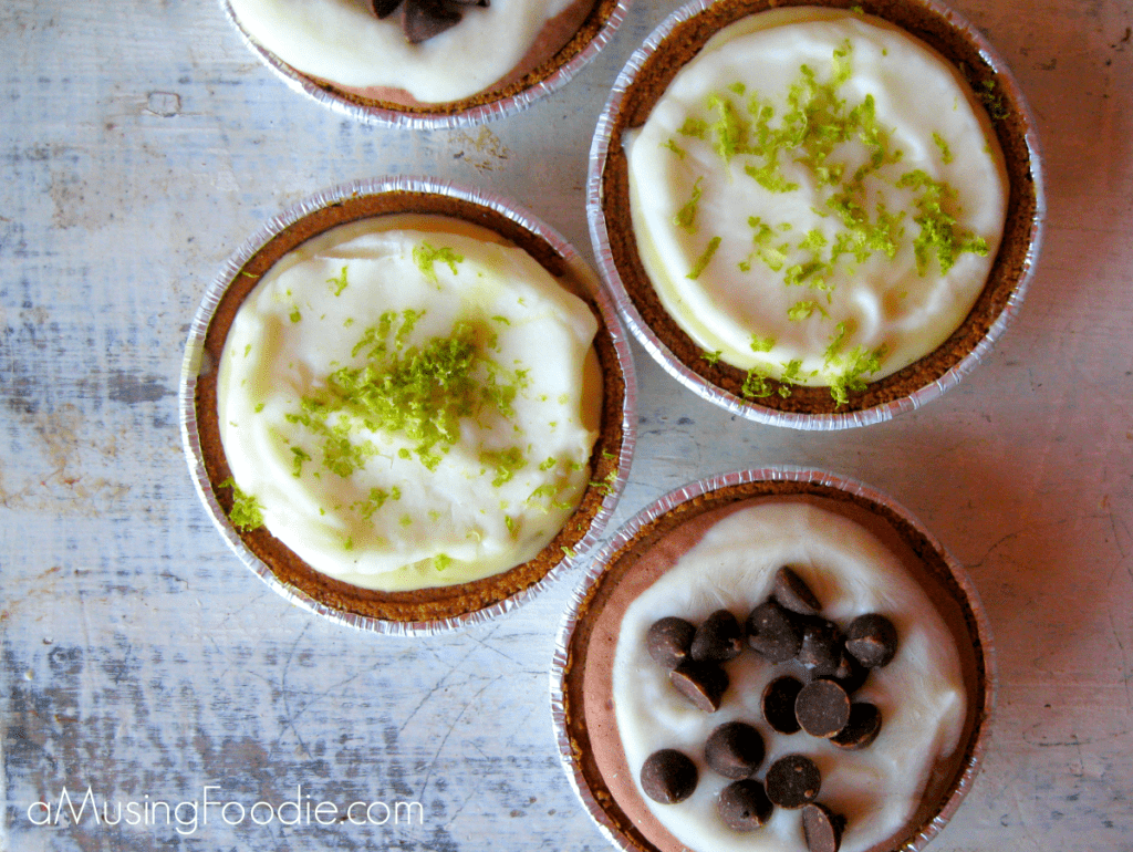 Chocolate and Key Lime Pie Frozen Yogurt Tarts Chocolate and Key Lime Pie Frozen Yogurt Tarts
