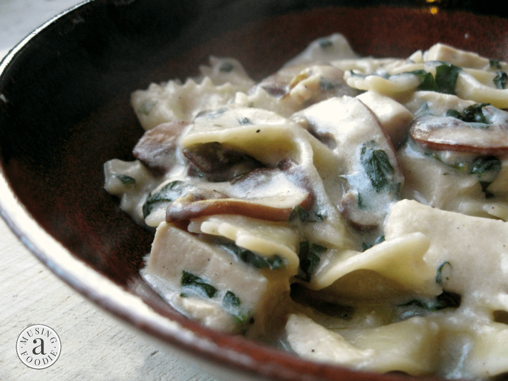 Chicken mushroom bow tie pasta is another one to add to the "quick and easy" weeknight dinner rotation.