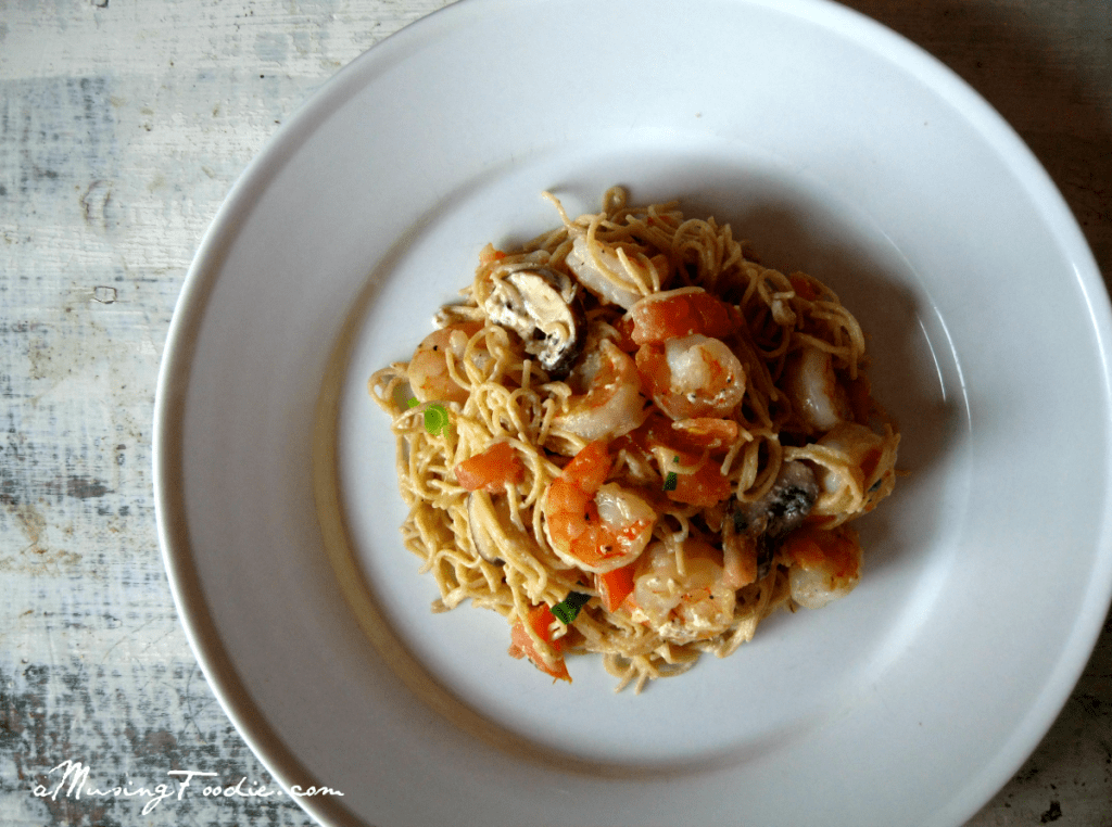 Whole Wheat Shrimp Pasta