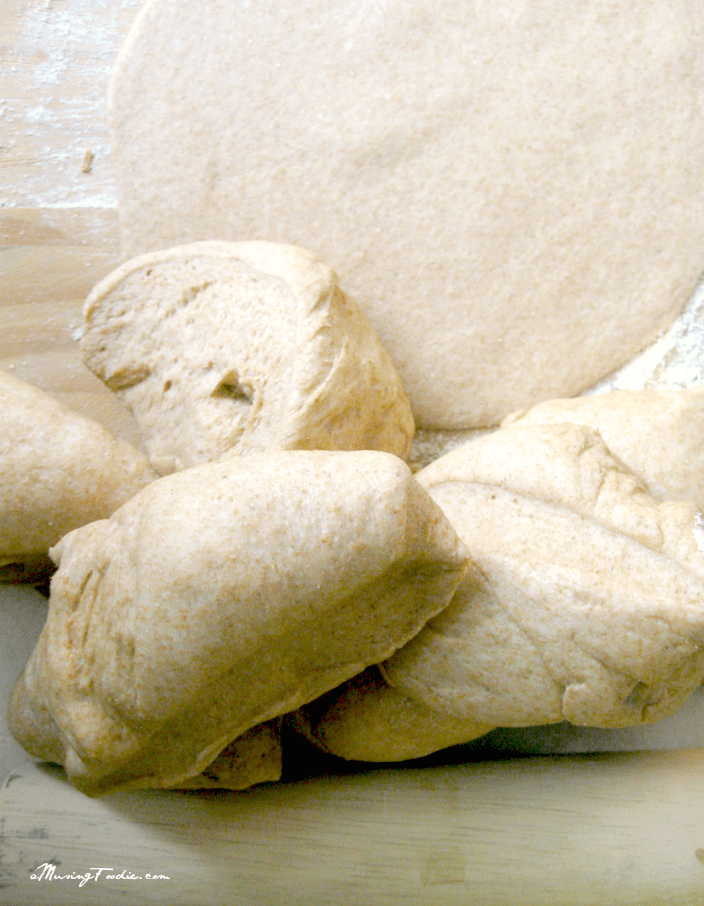 Easy homemade whole wheat pizza dough!