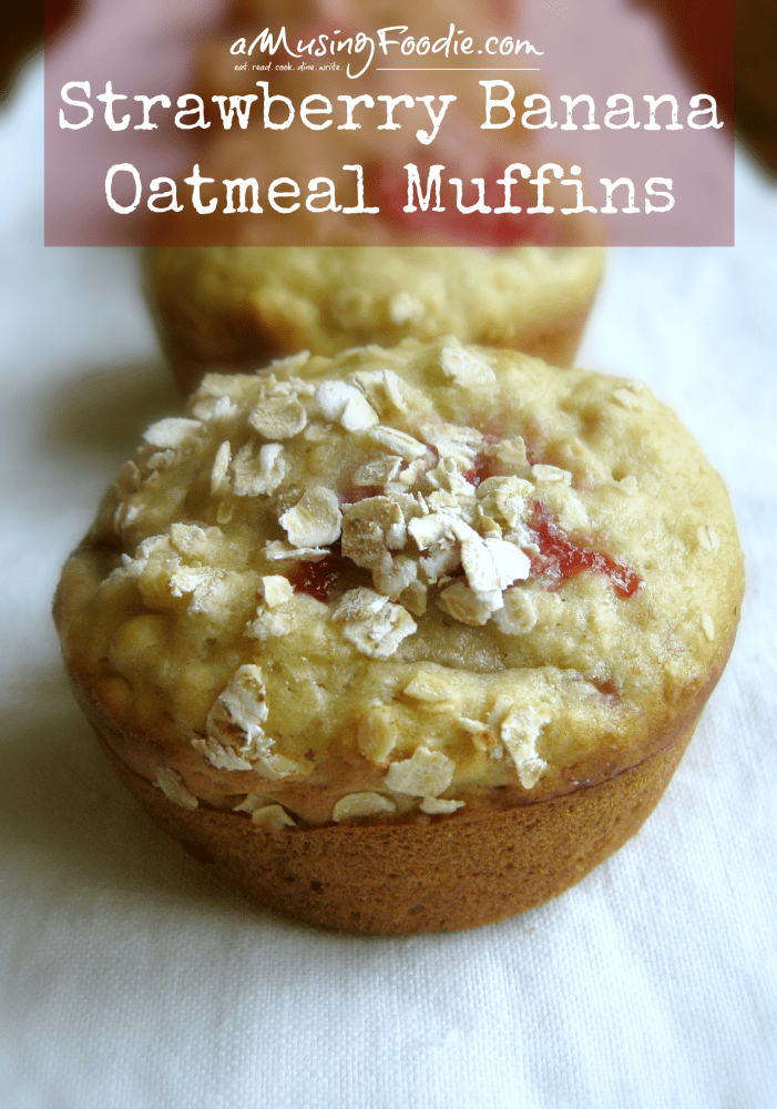 Strawberry Banana Oatmeal Muffins