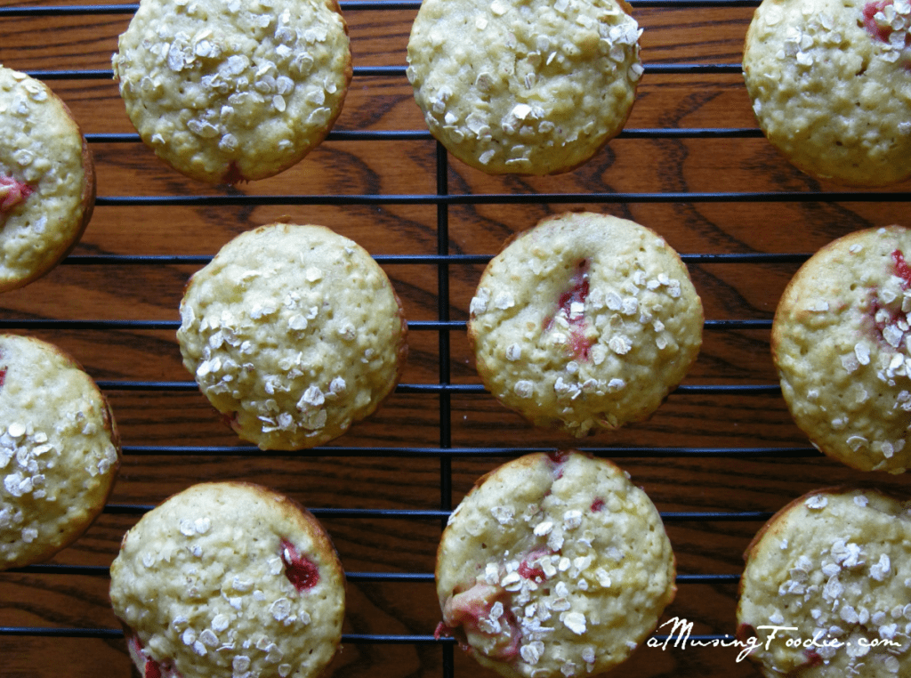Strawberry Banana Oatmeal Muffins