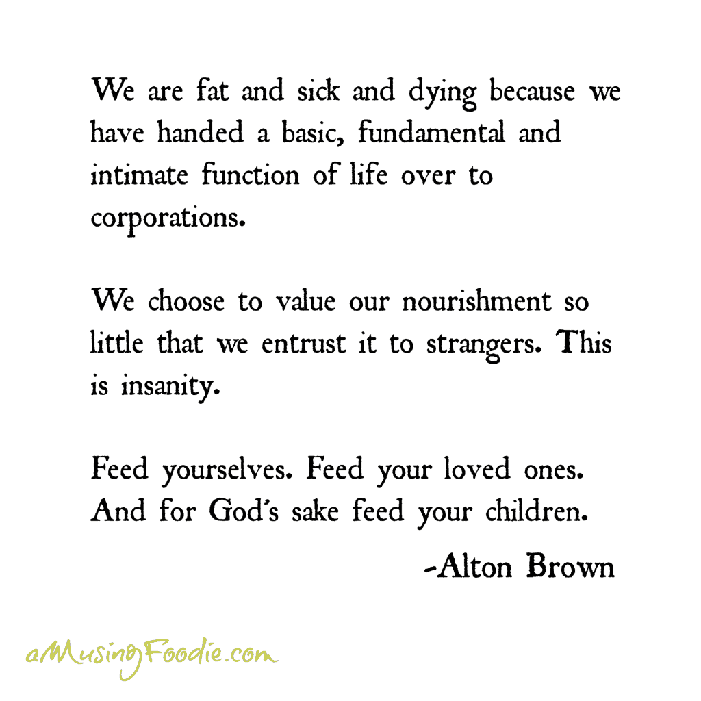 Alton Brown Food Quote