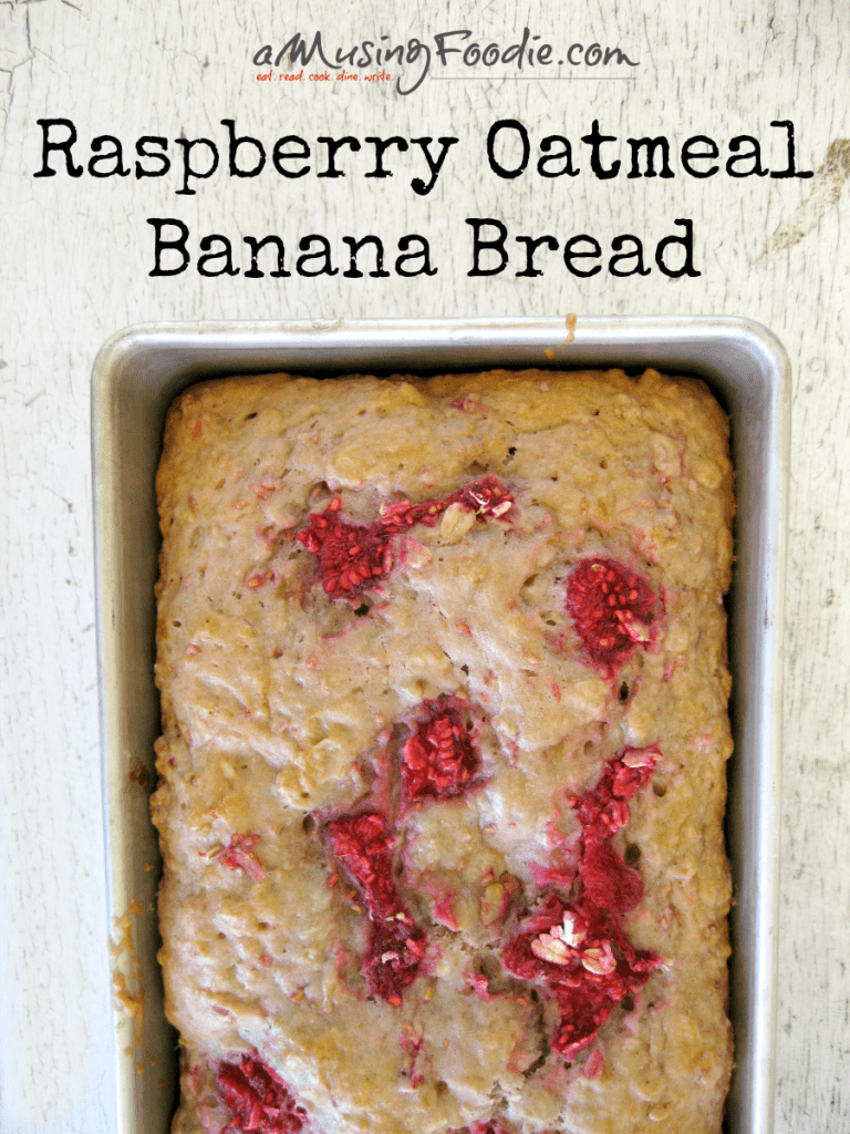 Raspberry Oatmeal Banana Bread