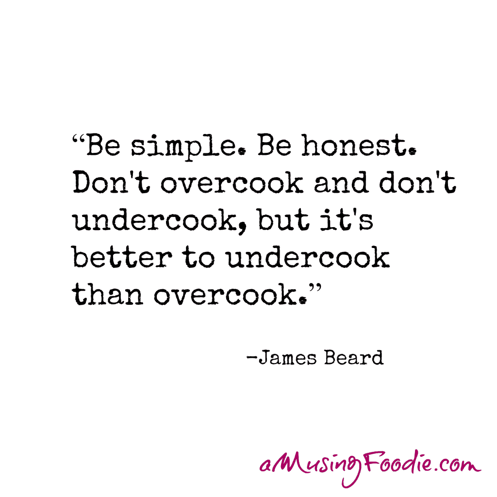 James Beard Food Quote