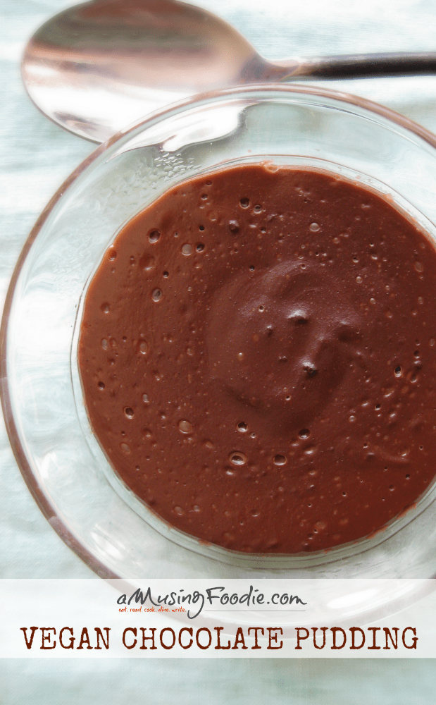 Vegan chocolate pudding in about 5 minutes!