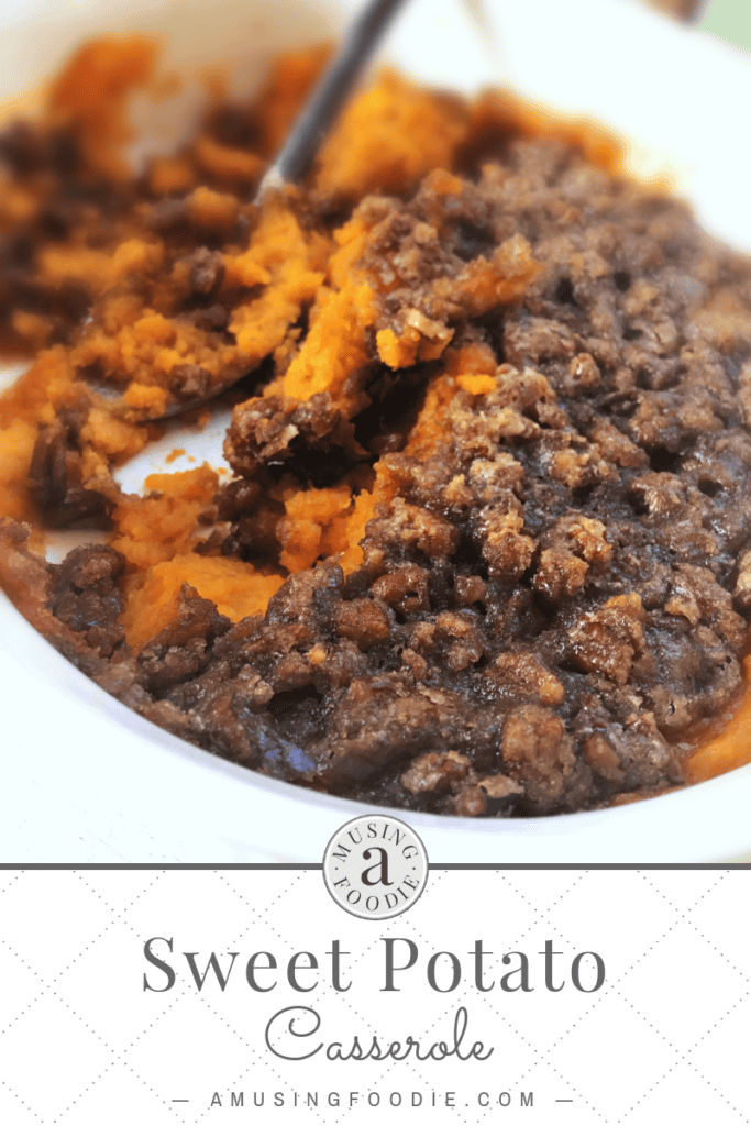 The very best sweet potato casserole EVER. And not a marshmallow in sight!