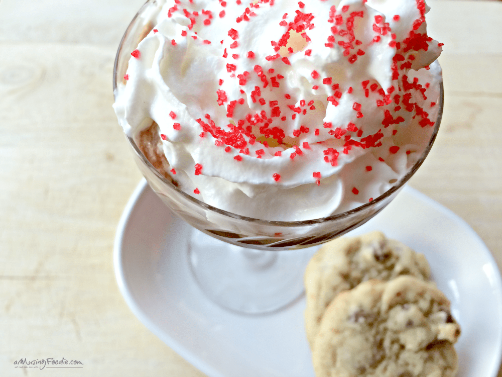 Dark Chocolate Chip Cookies! Goes great with easy dark hot chocolate, too!