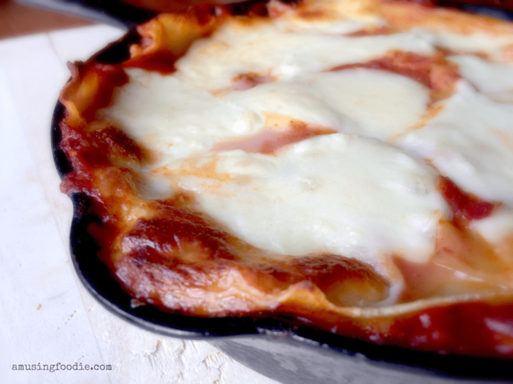 Cast Iron Skillet Lasagna - (a)Musing Foodie