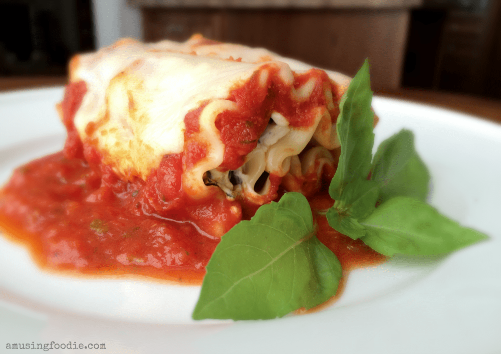 Lasagna Rolls in a Cast Iron Skillet!