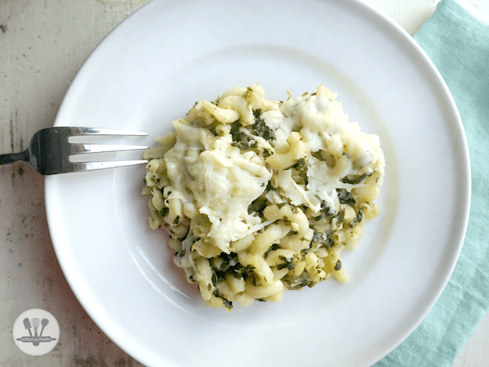 Spinach dip pasta has all the creamy, garlic-y, Parmesan goodness you love about a spinach dip appetizer!