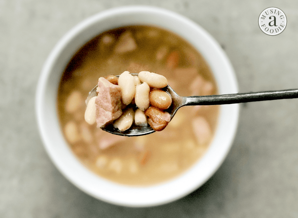 With only five ingredients and lots of deep savory flavor, this Instant Pot ham and bean soup will become a fast favorite!
