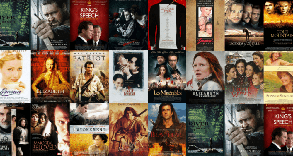 30 period drama movies you can stream.