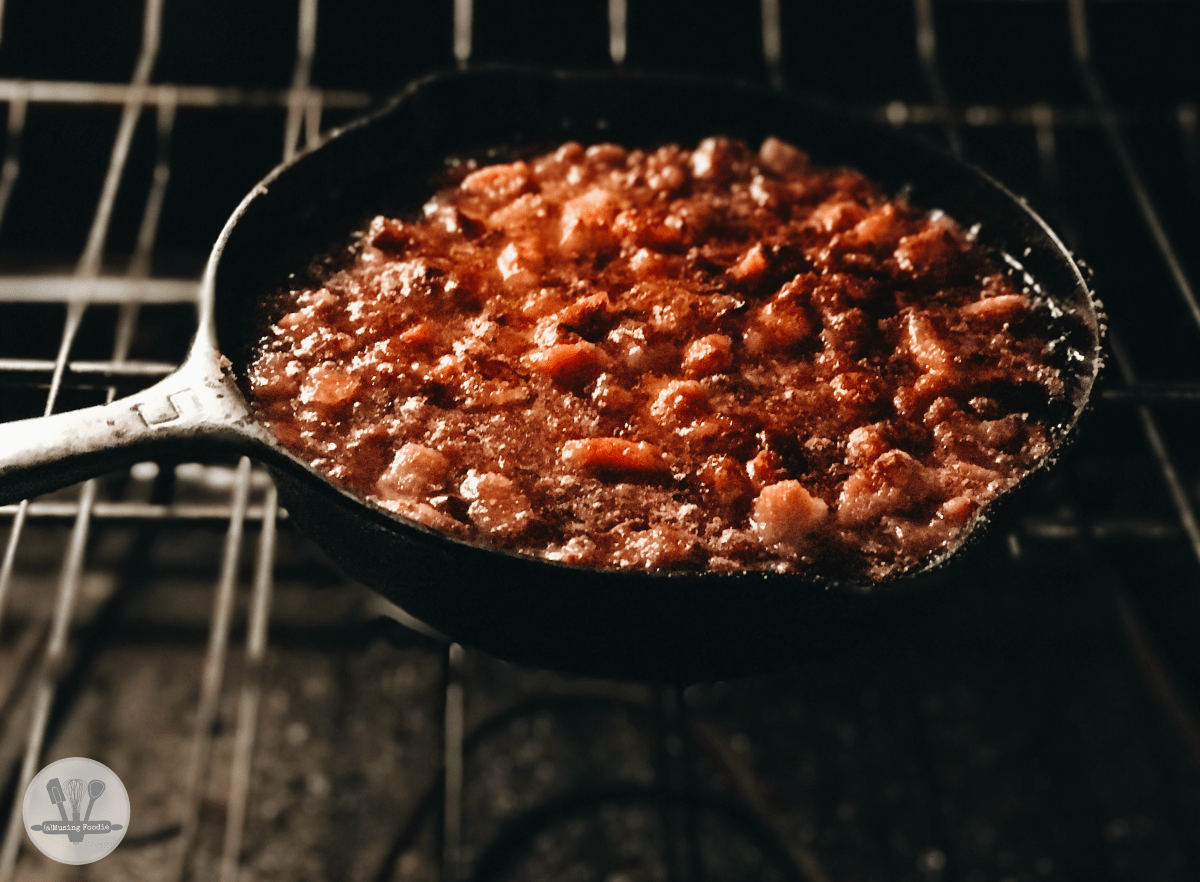 A summer BBQ isn't complete without these easy-to-make sweet and savory baked beans with bacon.