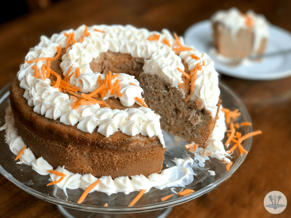 This super easy carrot cake is full of flavor, loaded with spices, and perfect for fall!
