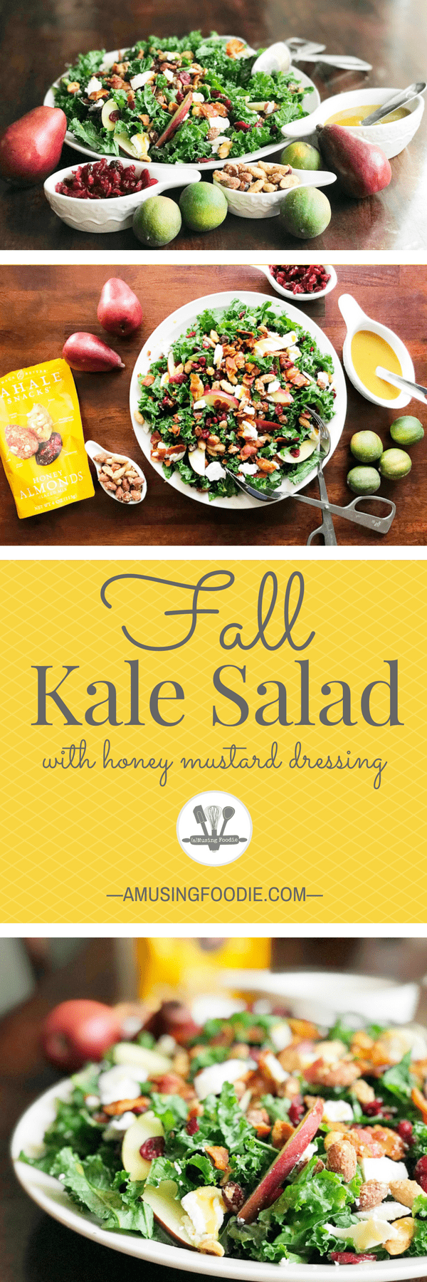 Kale Salad With Honey Mustard Dressing - (a)Musing Foodie