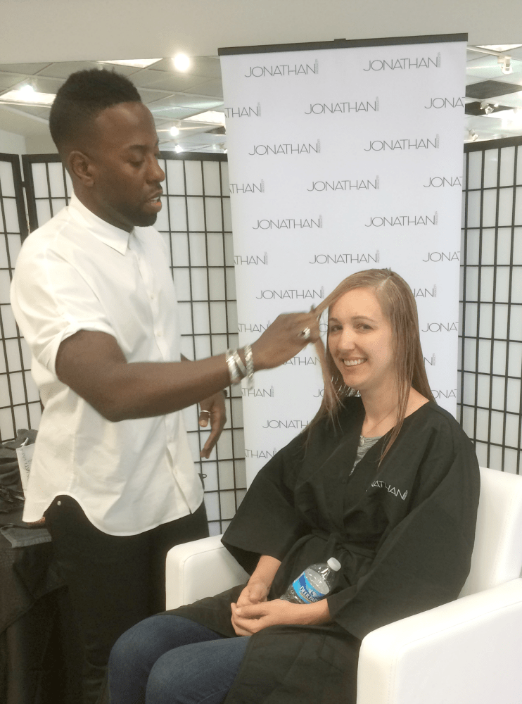 Getting a hair makeover by celebrity stylist Johnny Wright is one of those "right place; right time" opportunities.