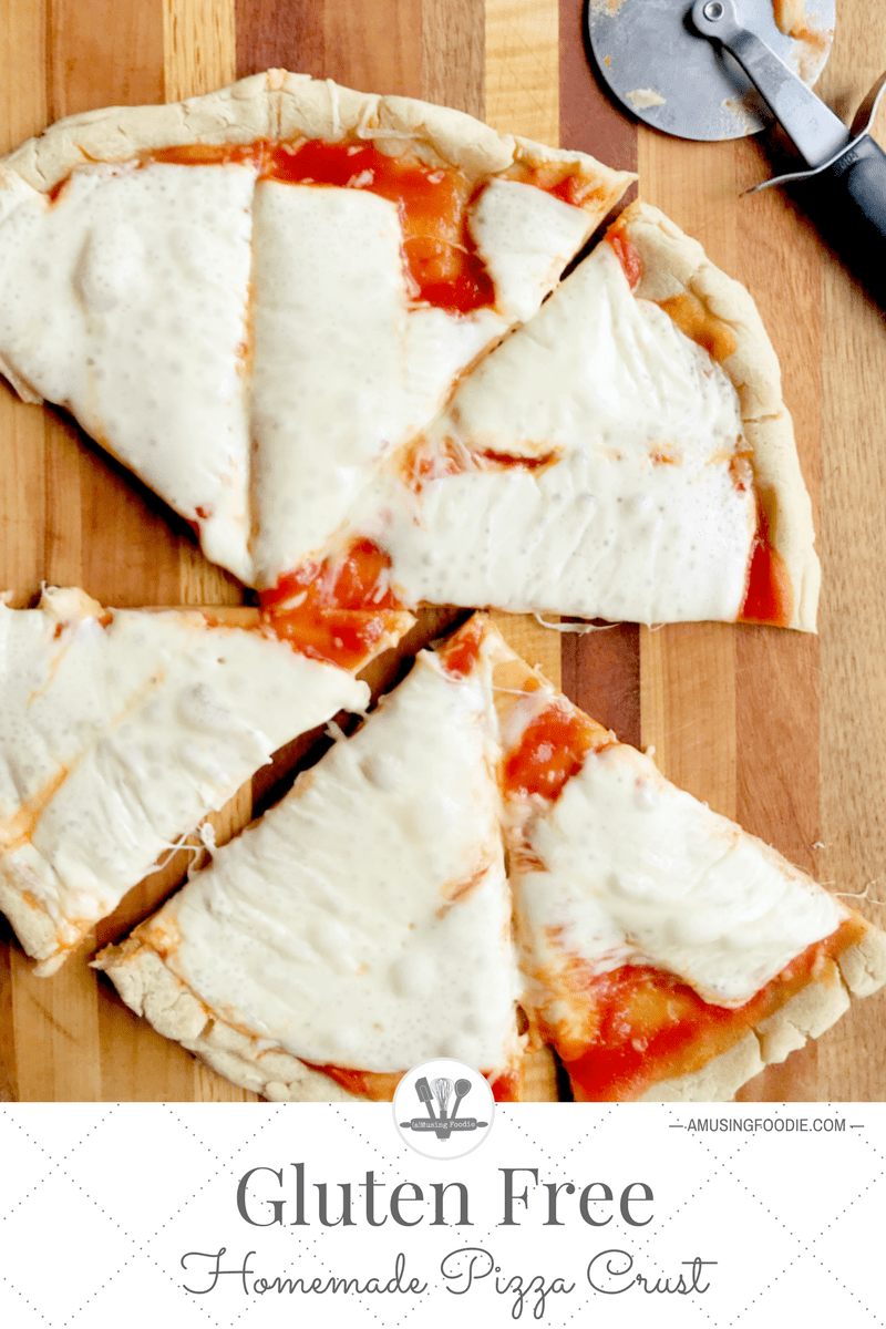 This homemade gluten free pizza crust is really simple to make!