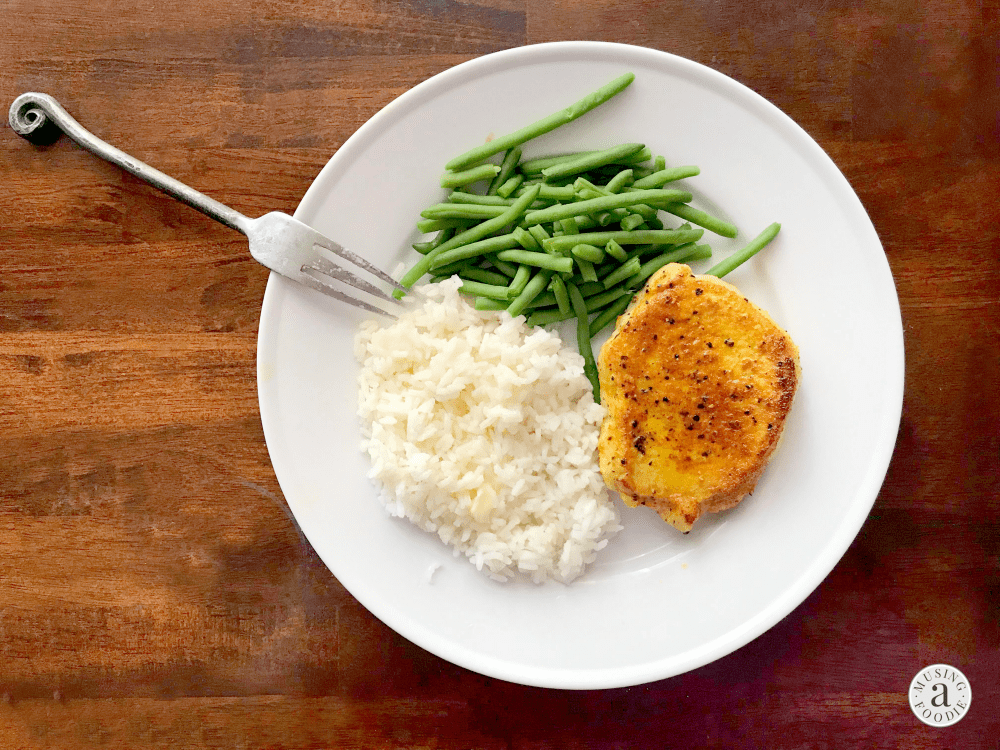 These juicy seared turmeric pork chops take about fifteen minutes to make from start to finish, which means they can help you can easily get a homemade dinner on the table in under thirty minutes any night of the week!
