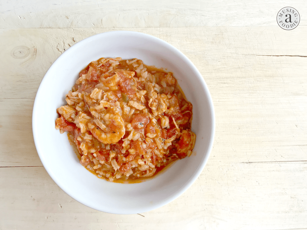 This shrimp and chicken jambalaya made in an Instant Pot is a simple and unique take on the traditional, melt-in-your-mouth savory stew.