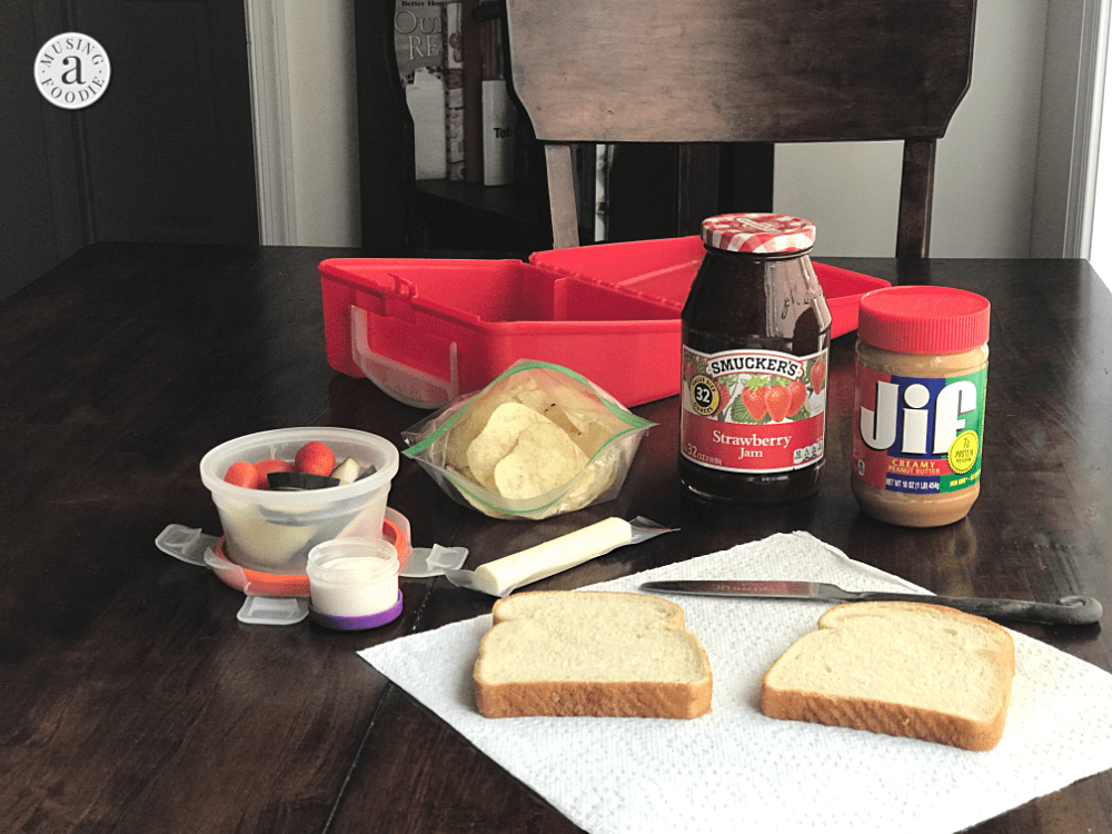 Retro Peanut Butter Grape Jelly Sandwich, PB&J, Brightly Colored