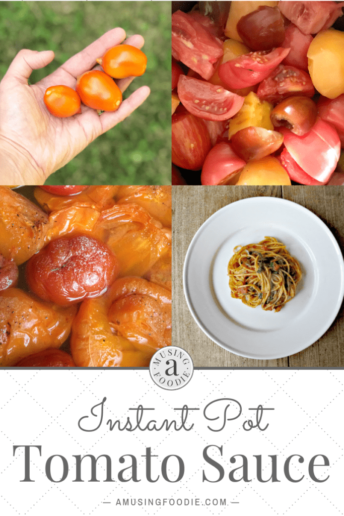 Make and store homemade tomato sauce a different, simpler and quicker way with your Instant Pot!