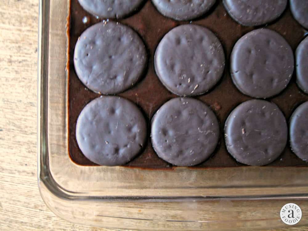 These homemade Thin Mints brownies are simple to make and loaded with rich, dark chocolate fudgy flavor.