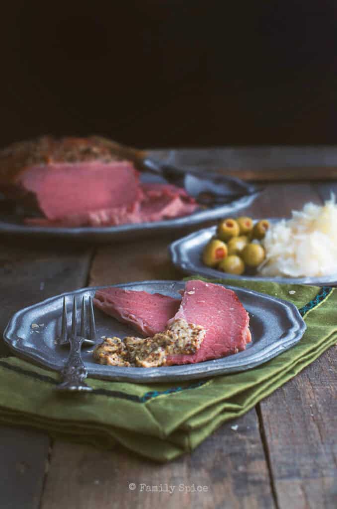 Even though most folks think about corned beef recipes in March thanks to St. Patrick's Day, corned beef makes for a yummy meal any time of the year! Try this baked corned beef with mustard crust from familyspice.com!