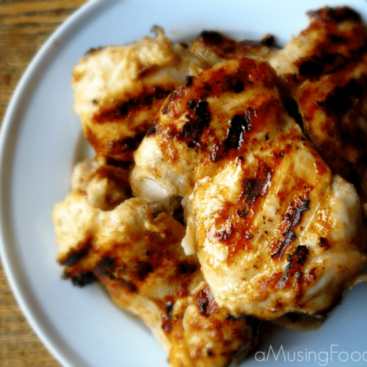 Grilled Ginger Spiced Chicken Thighs - (a)Musing Foodie