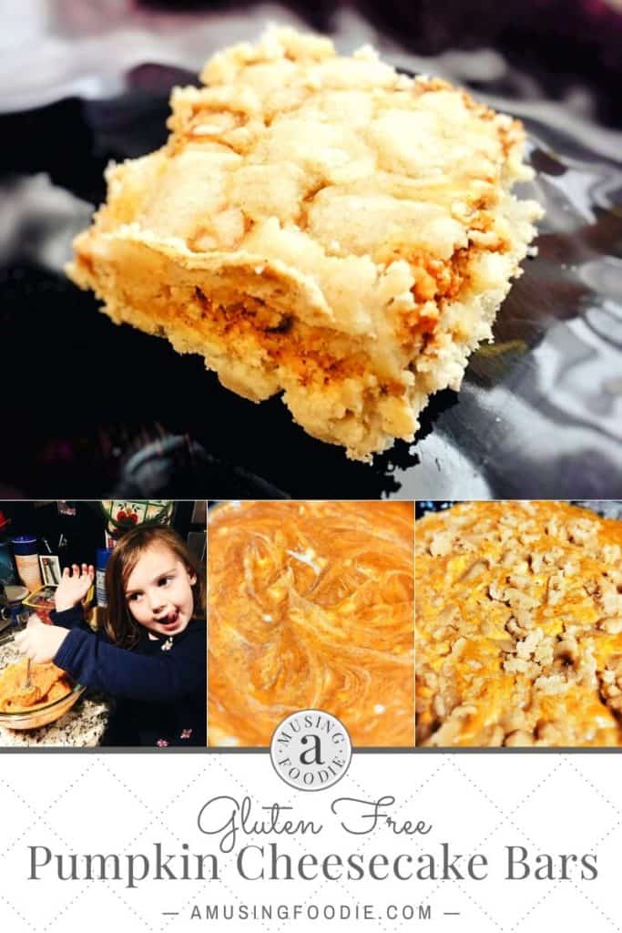 Making gluten free pumpkin cheesecake bars, step by step.